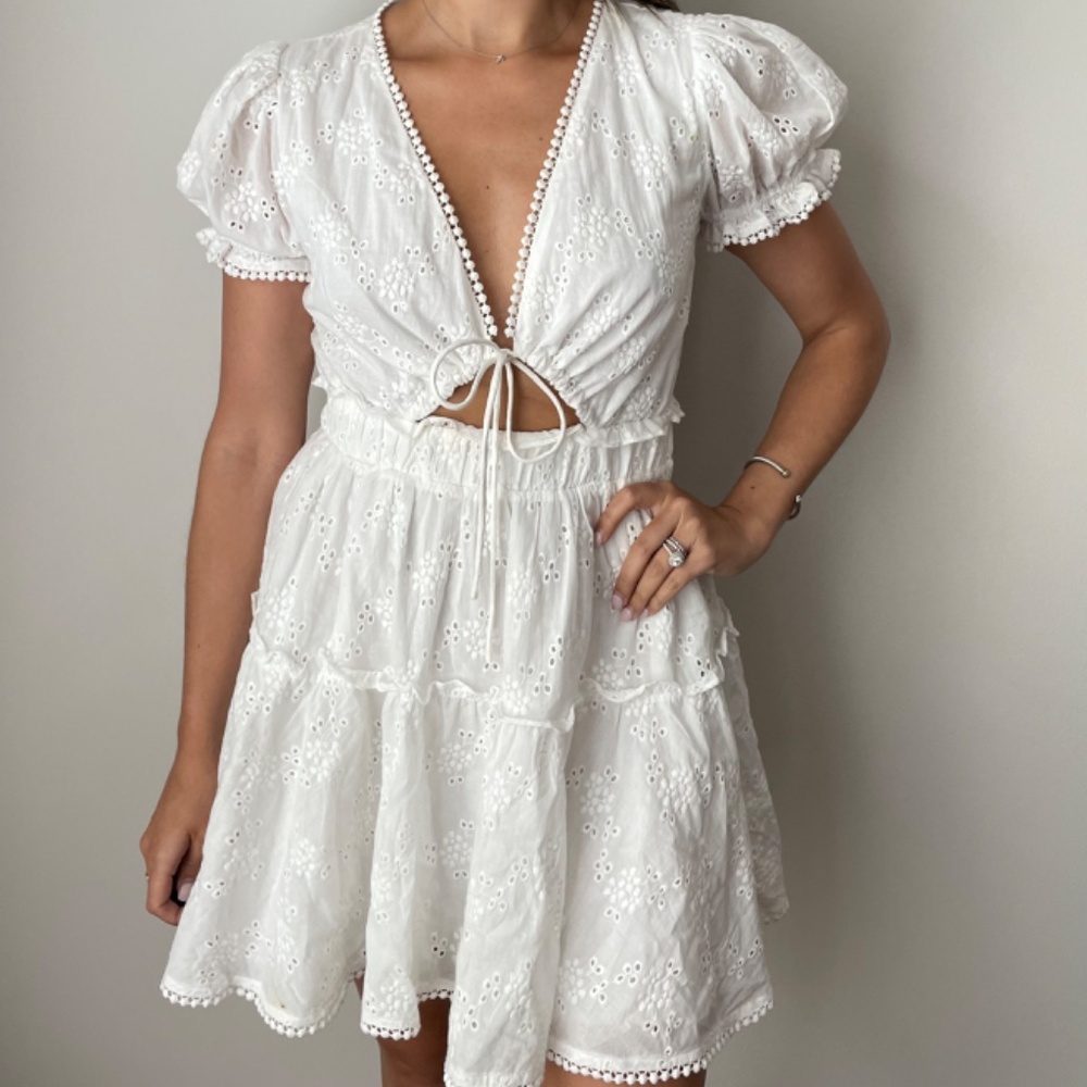 White Eyelet Dress